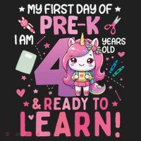 My First Day Of Prek IM 4 Years Old And Ready To Learn Gift Beanie thumb 2