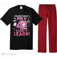 My First Day Of Prek IM 4 Years Old And Ready To Learn Gift Pajama Set thumb 0