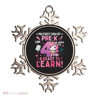 My First Day Of Prek IM 4 Years Old And Ready To Learn Gift Ornament