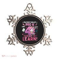 My First Day Of Prek IM 4 Years Old And Ready To Learn Gift Ornament thumb 0