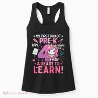 My First Day Of Prek IM 4 Years Old And Ready To Learn Gift Women's Tank Top thumb 0