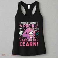 My First Day Of Prek IM 4 Years Old And Ready To Learn Gift Women's Tank Top thumb 3