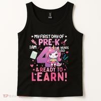 My First Day Of Prek IM 4 Years Old And Ready To Learn Gift Tank Top thumb 2