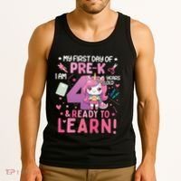 My First Day Of Prek IM 4 Years Old And Ready To Learn Gift Tank Top thumb 3