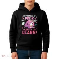 My First Day Of Prek IM 4 Years Old And Ready To Learn Gift Kids Hoodie thumb 4