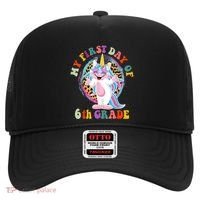 My First Day Of Sixth Grade Unicorn Back To School Funny Gift Hat thumb 0