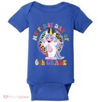 My First Day Of Sixth Grade Unicorn Back To School Funny Gift Baby Bodysuit thumb 0