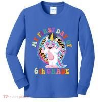 My First Day Of Sixth Grade Unicorn Back To School Funny Gift Kids Long Sleeve Shirt thumb 0