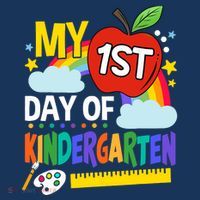 My First Day Of Kindergarten Funny Colorful Rainbow T-Shirt thumb 7