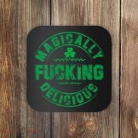 Magically Fucking Delicious St Patricks Day Womens Naughty Coaster thumb 0