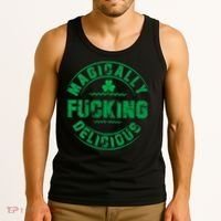 Magically Fucking Delicious St Patricks Day Womens Naughty Tank Top thumb 3