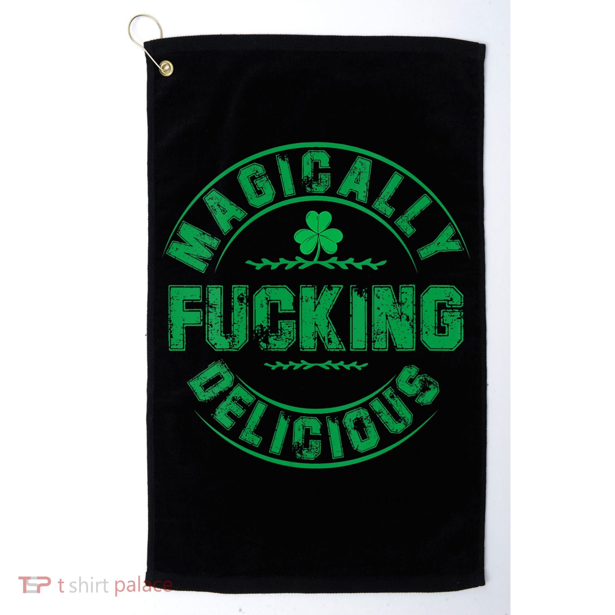 Magically Fucking Delicious St Patricks Day Womens Naughty Golf Towel
