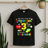 My First Day Of Preschool I Am 3 Years Old Ready To Learn T-Shirt thumb 2