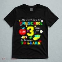 My First Day Of Preschool I Am 3 Years Old Ready To Learn T-Shirt thumb 5