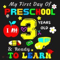 My First Day Of Preschool I Am 3 Years Old Ready To Learn Mousepad thumb 1