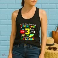My First Day Of Preschool I Am 3 Years Old Ready To Learn Women's Tank Top thumb 2