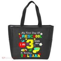My First Day Of Preschool I Am 3 Years Old Ready To Learn Tote Bag thumb 0