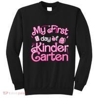 My First Day Of Kindergarten Back To School Girl Sweatshirt thumb 0