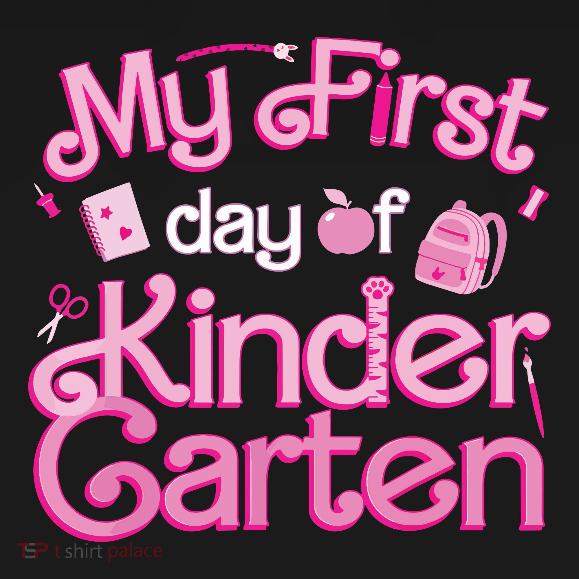 My First Day Of Kindergarten Back To School Girl Sweatshirt