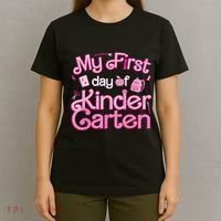 My First Day Of Kindergarten Back To School Girl T-Shirt thumb 4