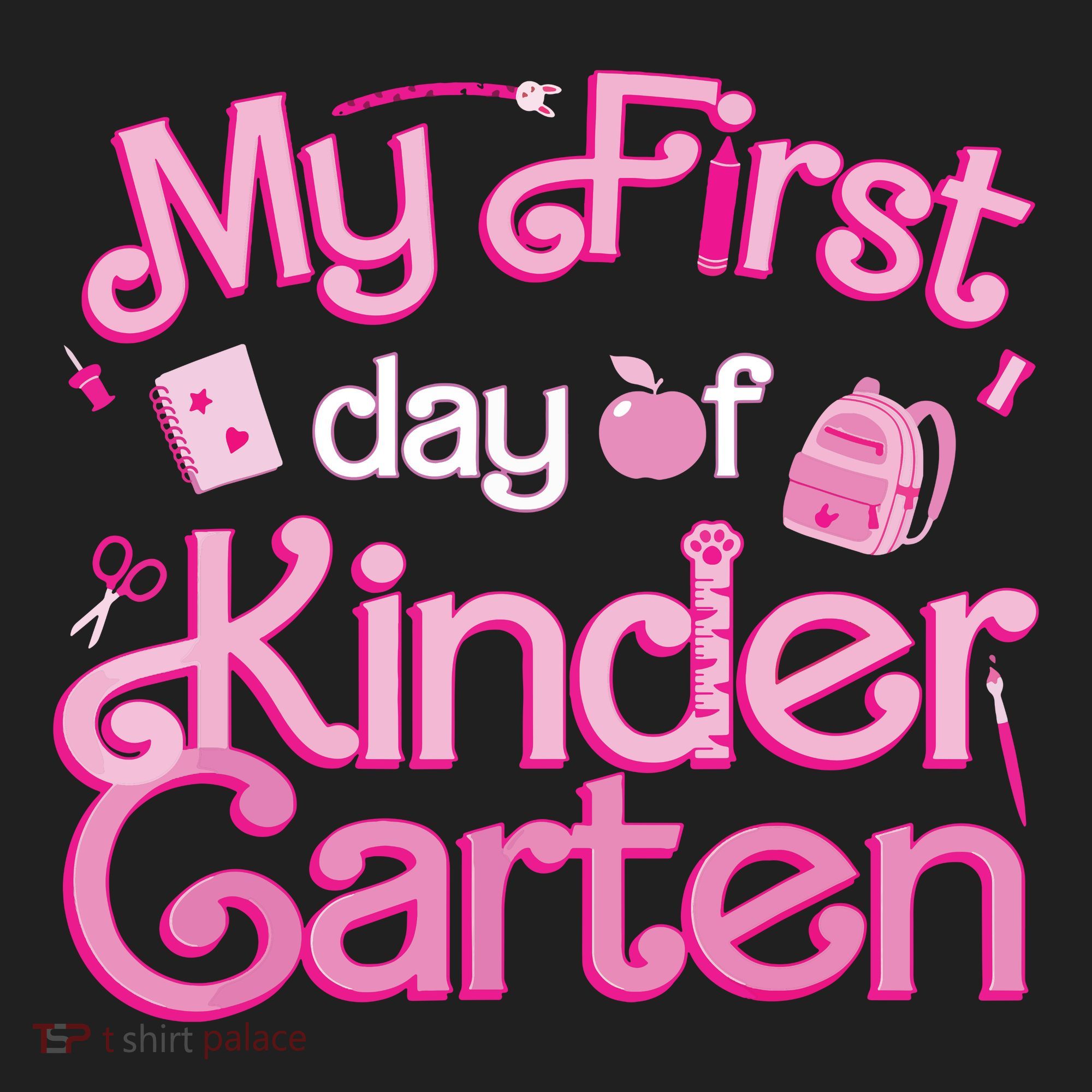 My First Day Of Kindergarten Back To School Girl Beanie