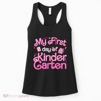 My First Day Of Kindergarten Back To School Girl Women's Tank Top thumb 0
