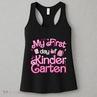 My First Day Of Kindergarten Back To School Girl Women's Tank Top thumb 3