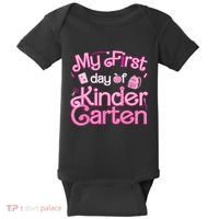 My First Day Of Kindergarten Back To School Girl Baby Bodysuit thumb 0