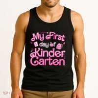 My First Day Of Kindergarten Back To School Girl Tank Top thumb 3