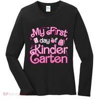 My First Day Of Kindergarten Back To School Girl Women's Long Sleeve Shirt thumb 0