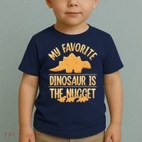 My Favorite Dinosaur Is The Nugget Toddler T-Shirt thumb 2