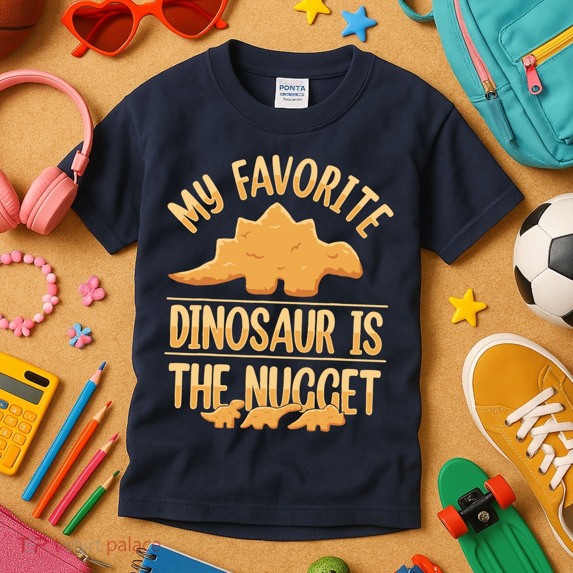 My Favorite Dinosaur Is The Nugget Kids T-Shirt