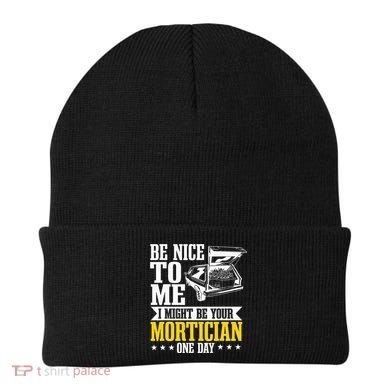 Mortician Funeral Director Undertaker Casket Be Nice Beanie
