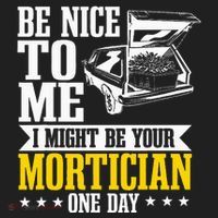 Mortician Funeral Director Undertaker Casket Be Nice Beanie thumb 2