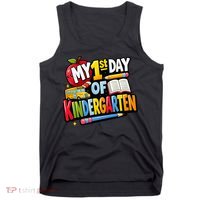 My First Day Of Kindergarten 1st Grade Tank Top thumb 0