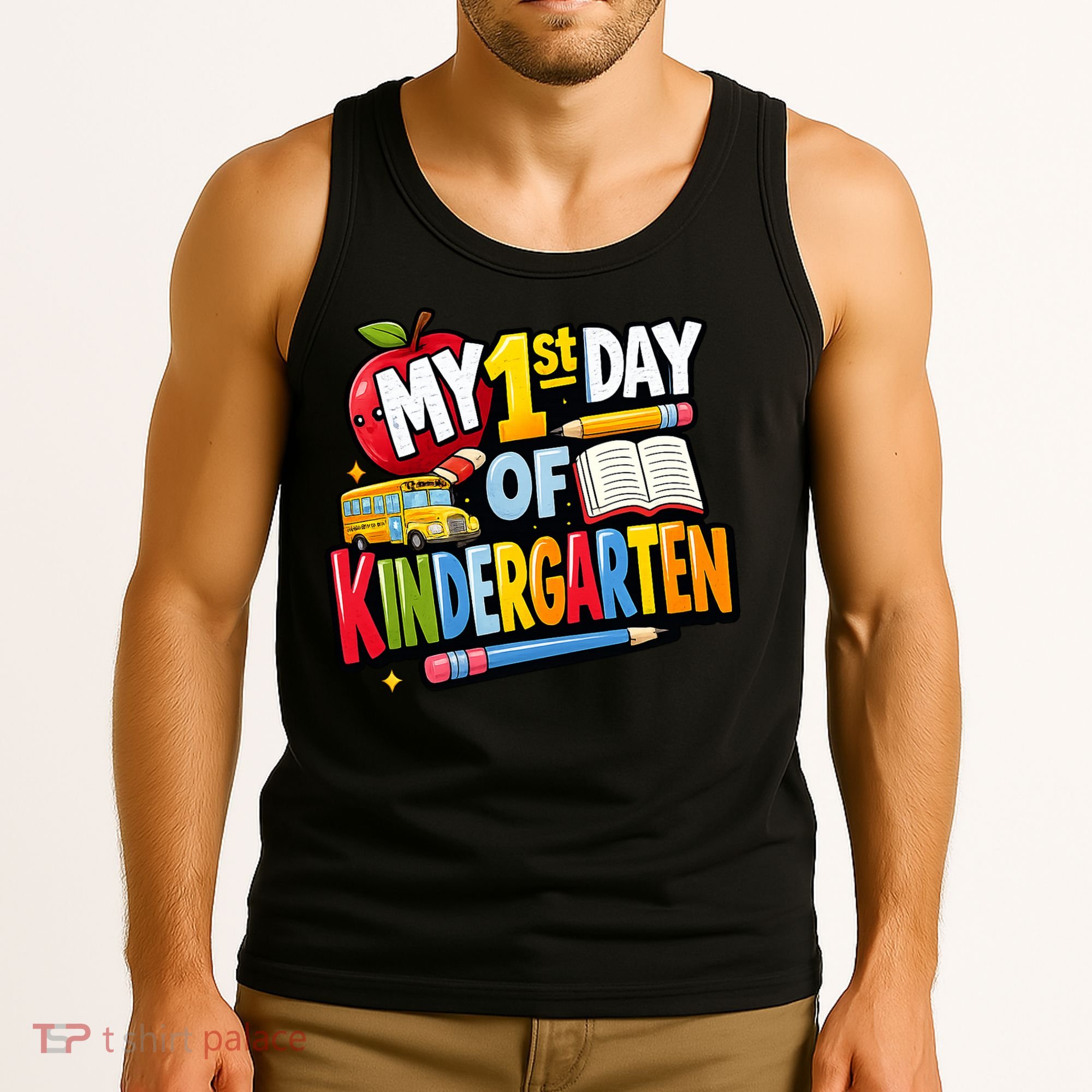 My First Day Of Kindergarten 1st Grade Tank Top
