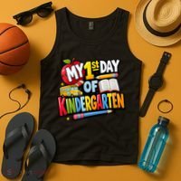 My First Day Of Kindergarten 1st Grade Tank Top thumb 4