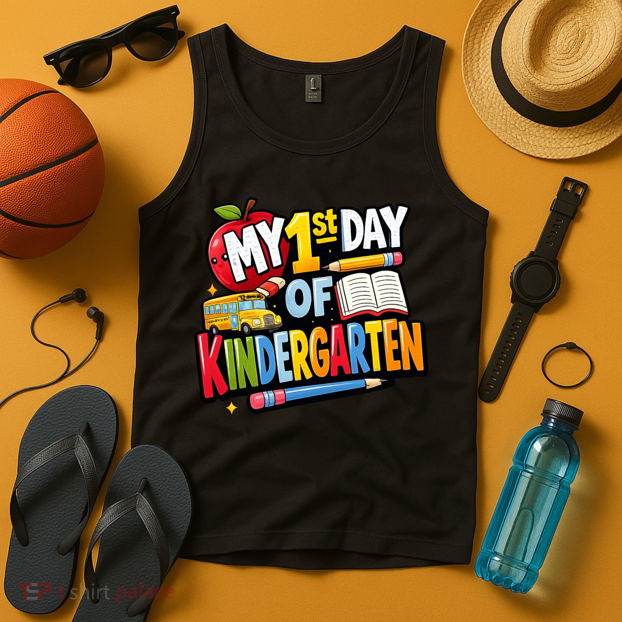 My First Day Of Kindergarten 1st Grade Tank Top
