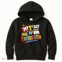 My First Day Of Kindergarten 1st Grade Kids Hoodie thumb 0