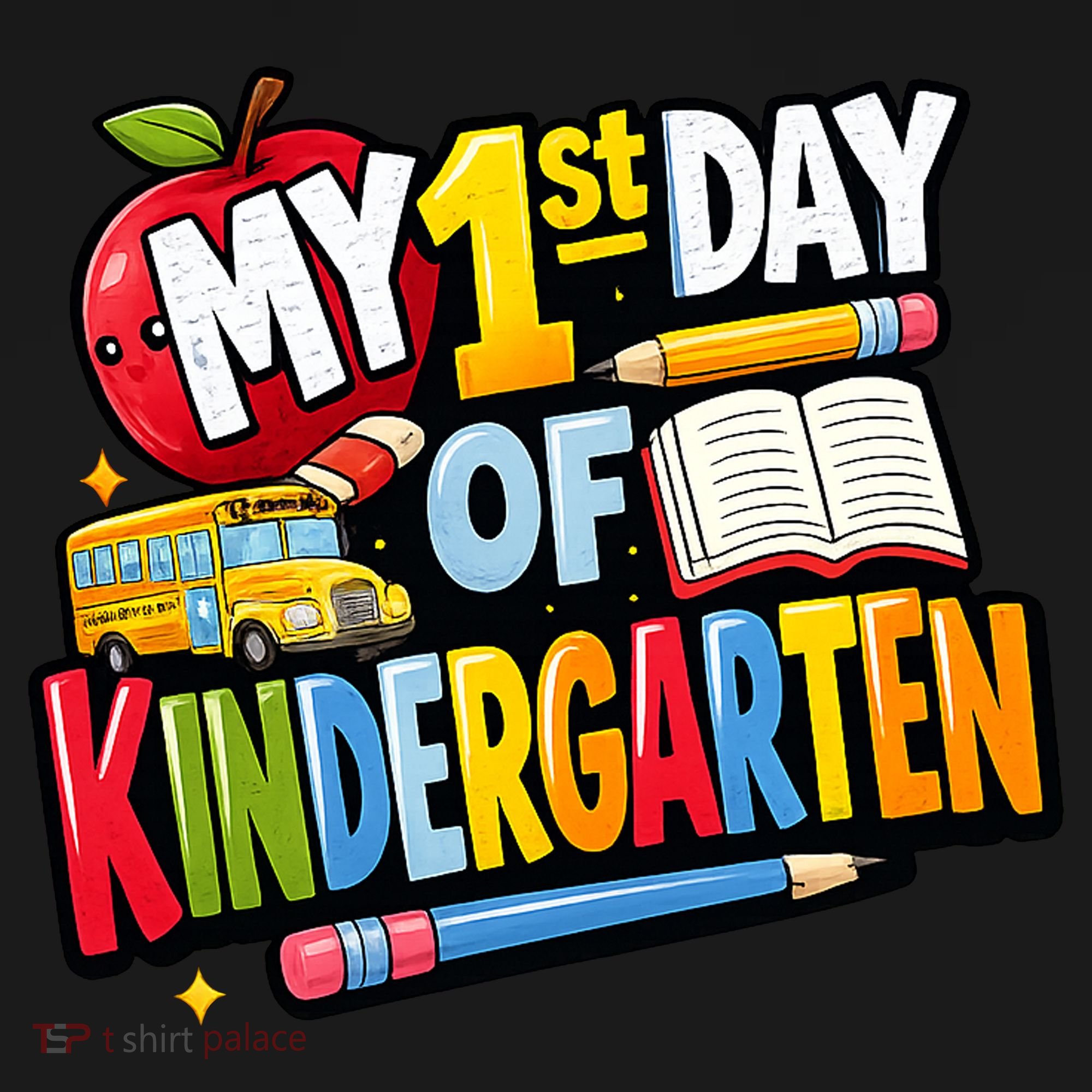My First Day Of Kindergarten 1st Grade Kids Hoodie