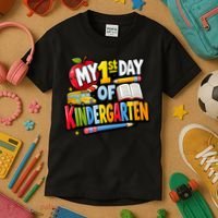 My First Day Of Kindergarten 1st Grade Kids T-Shirt thumb 3