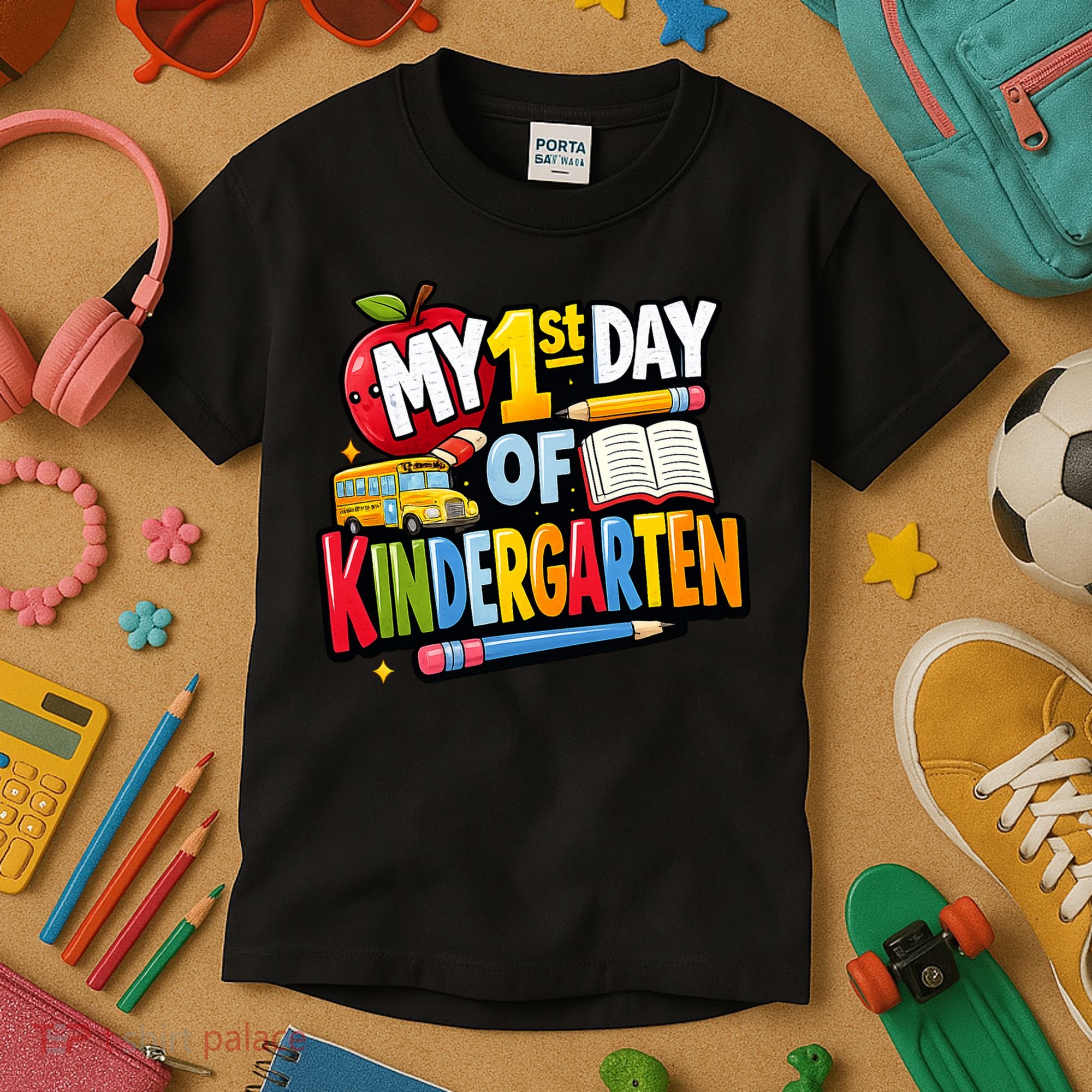 My First Day Of Kindergarten 1st Grade Kids T-Shirt
