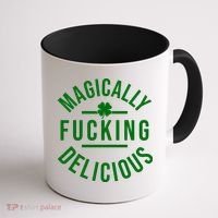 Magically Fucking Delicious St Patrick's Day Funny Coffee Mug thumb 1