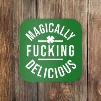 Magically Fucking Delicious St Patrick's Day Funny Coaster thumb 0