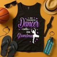 My Favorite Dancer Calls Me Grandma Dance Grandma Tank Top thumb 4