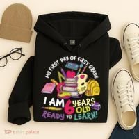 My First Day Of 1st Grade Back To School Hoodie thumb 4