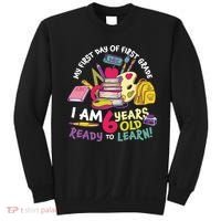 My First Day Of 1st Grade Back To School Sweatshirt thumb 0