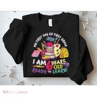 My First Day Of 1st Grade Back To School Sweatshirt thumb 2
