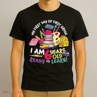 My First Day Of 1st Grade Back To School T-Shirt thumb 3