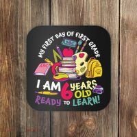 My First Day Of 1st Grade Back To School Coaster thumb 0
